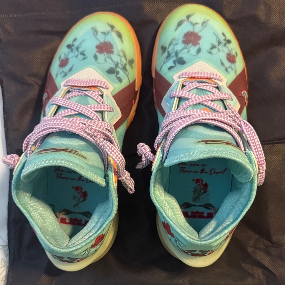 Nike LeBron 18 Low x Mimi Plange Daughters Floral Men 5.5 Women 7
